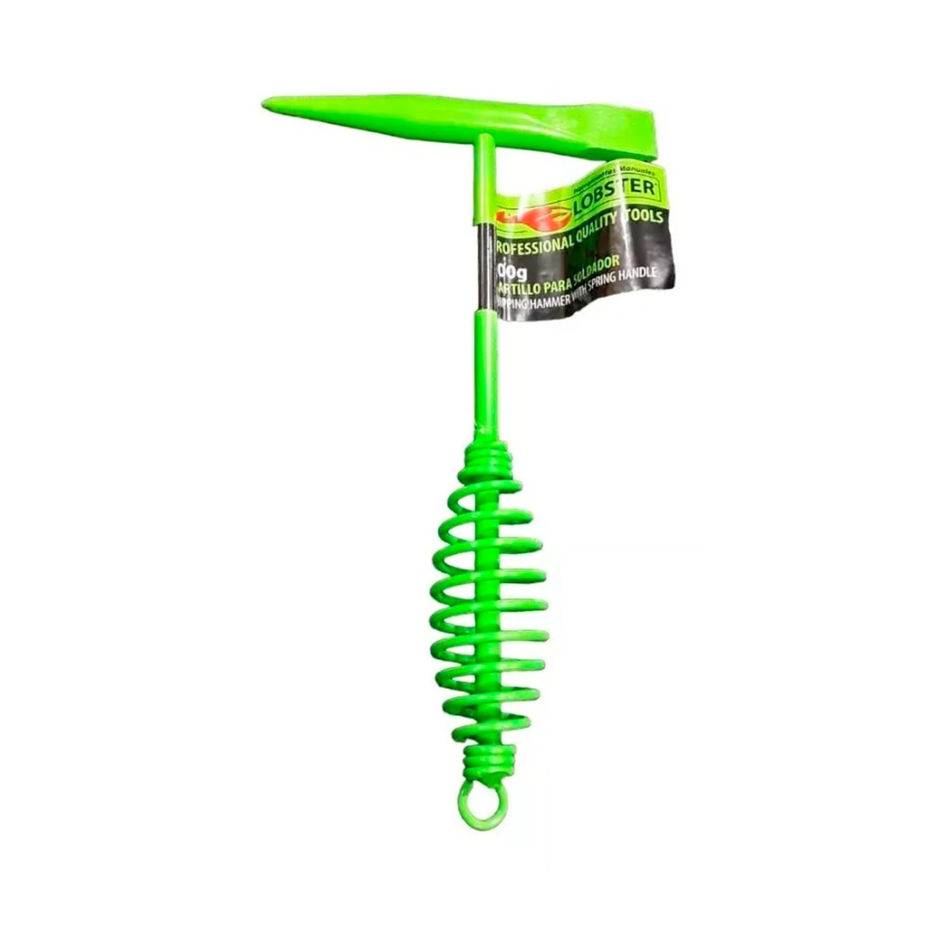 PIQUETA / MARTILLO PARA SOLDADOR CON RESORTE 300 GR REF. 135335 MARCA LOBSTER