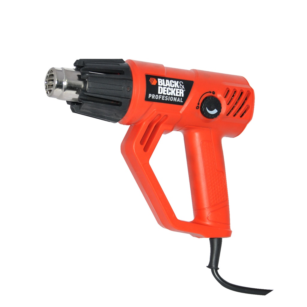 PISTOLA DE CALOR 1.800 W 120 V 60 HZ 300 / 500 L/ MIN C/ MALETA REF.HG2000-B3 MARCA BLACK&DECKER