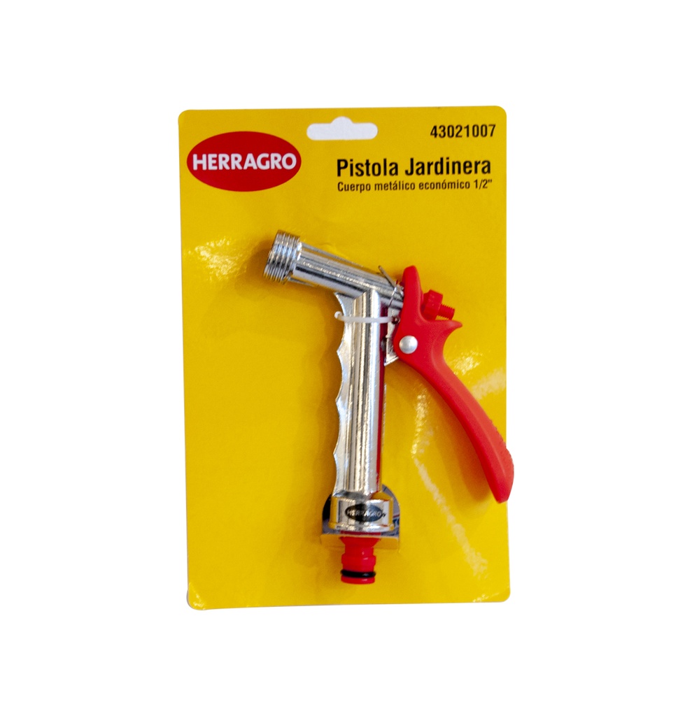 PISTOLA METALICA DE JARDIN 1 FUNCION REF.43021007 COD.008409 MARCA HERRAGRO
