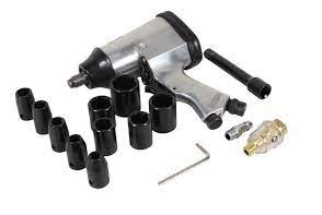 PISTOLA / LLAVE DE IMPACTO 1/2" 7000 RPM C/MALETIN + 10 DADOS KIT-17PC REF. AT-5004SG MARCA HYMAIR