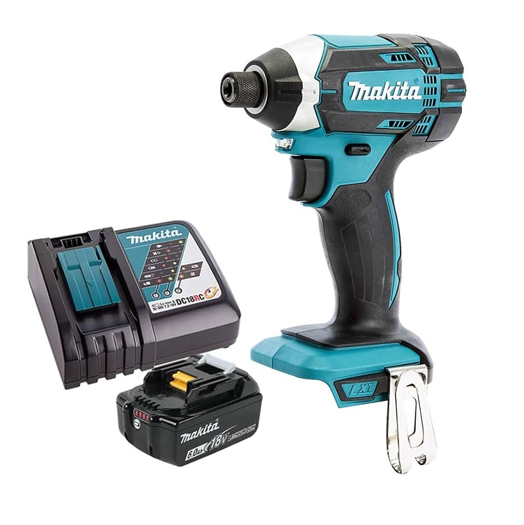 PISTOLA / LLAVE DE IMPACTO INALAMBRICO 1/4" 18V C/BATERIA+CARGADOR REF. DTD152ZX01 MARCA MAKITA