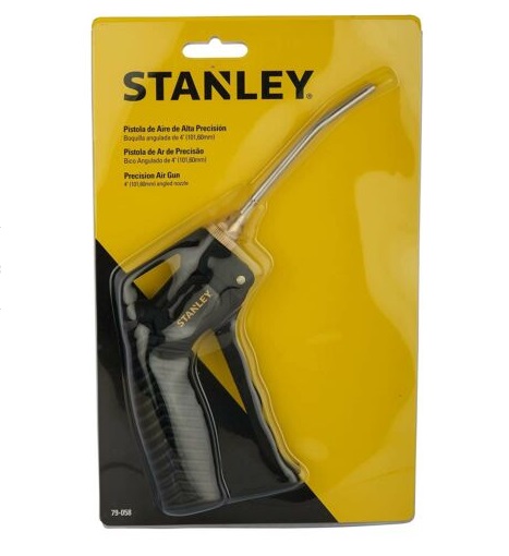 PISTOLA NEUMATICA DE AIRE DE ALTA PRESICION 4" BOQUILLA REF. 79-058 MARCA STANLEY
