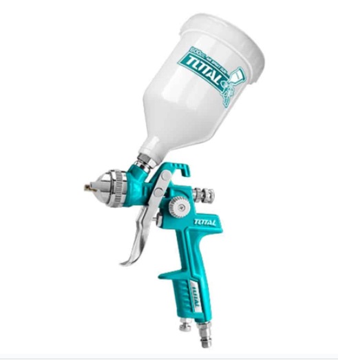 PISTOLA PARA PINTAR GRAVEDAD V / PLASTICO 600 cc 29- 50 PSI REF- TAT10601 MARCA TOTAL TOOLS