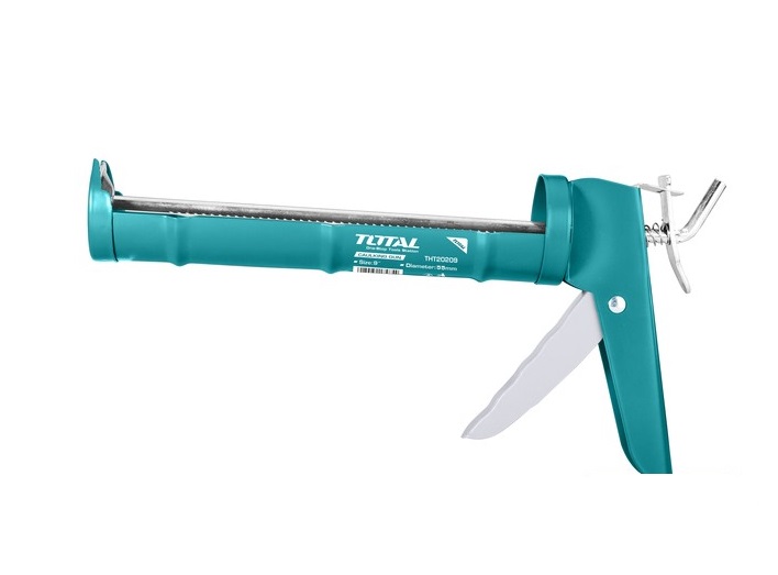 PISTOLA PARA CARTUCHO TUBO SILICON 9" REF. THT20209 MARCA TOTAL TOOLS