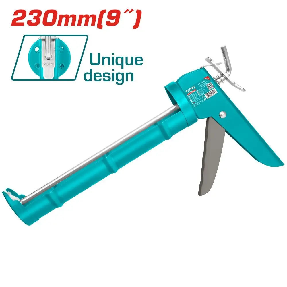 PISTOLA PARA CARTUCHO TUBO SILICON 9" REF. THT21809 MARCA TOTAL TOOLS