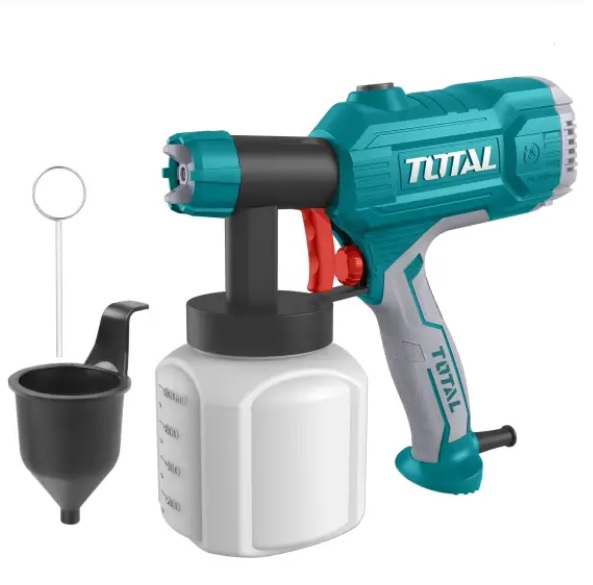 PISTOLA ROCIADORA PARA PINTAR 450 W 110 - 120 V 800 ML 380ML X MIN REF. UTT3506 MARCA TOTAL TOOLS