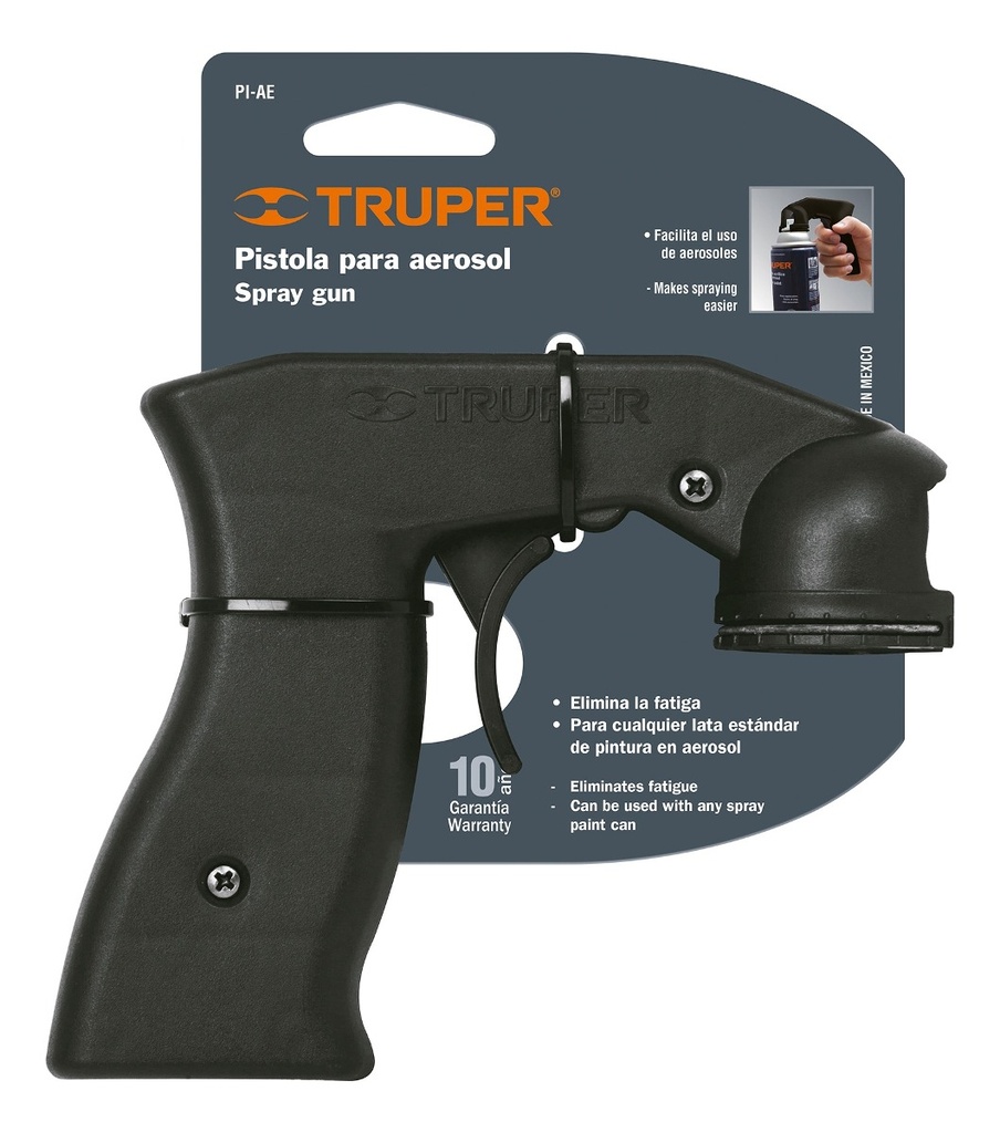 PISTOLA PLASTICA BASE P/LATAS SPRAY MOD. PI-AE REF. 10646 MARCA TRUPER