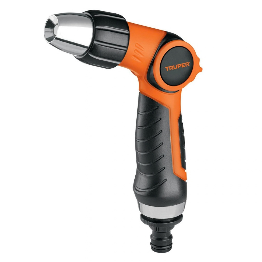 PISTOLA PLASTICA JARDINERIA BOQUILLA REGULABLE MET-PVC MODELO PR-302 REF. 17480 MARCA TRUPER