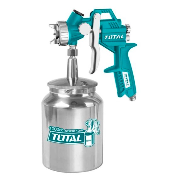 PISTOLA PARA PINTAR BAJA PRESION 1 LT 43.5 - 58 PSI ENTRADA 1/4" REF. TAT11001 MARCA TOTAL TOOLS