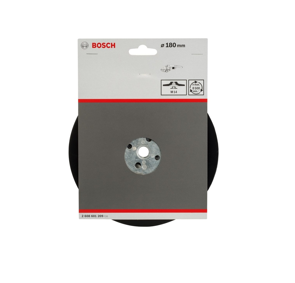 PLATO DE GOMA 7"(180MM) M14 P/AMOLADORA REF. 2608601209 / 653206 MARCA BOSCH