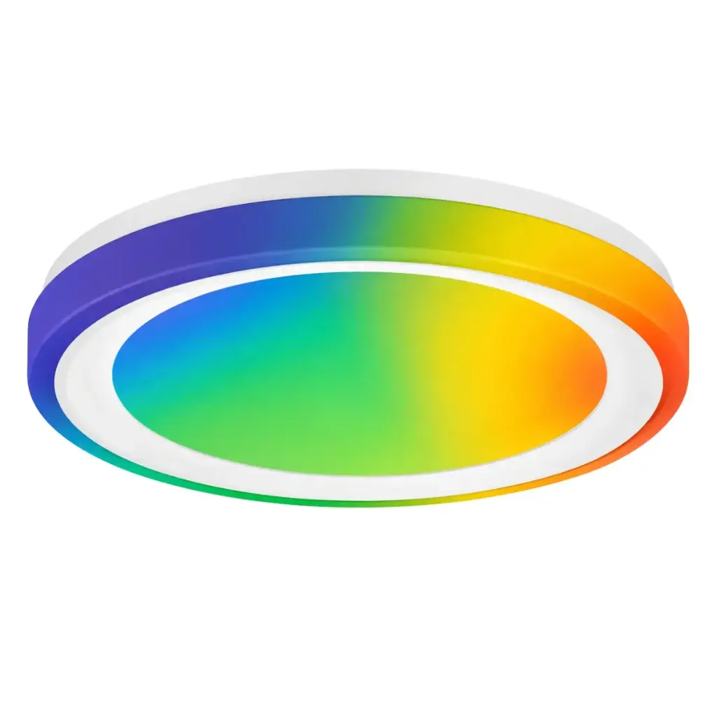 PLAFON DE TECHO RAINBOW STYLE 36 W 51 CM C/CONTROL C/ CORNETA REF. S-632RGB MARCA LUCERNA