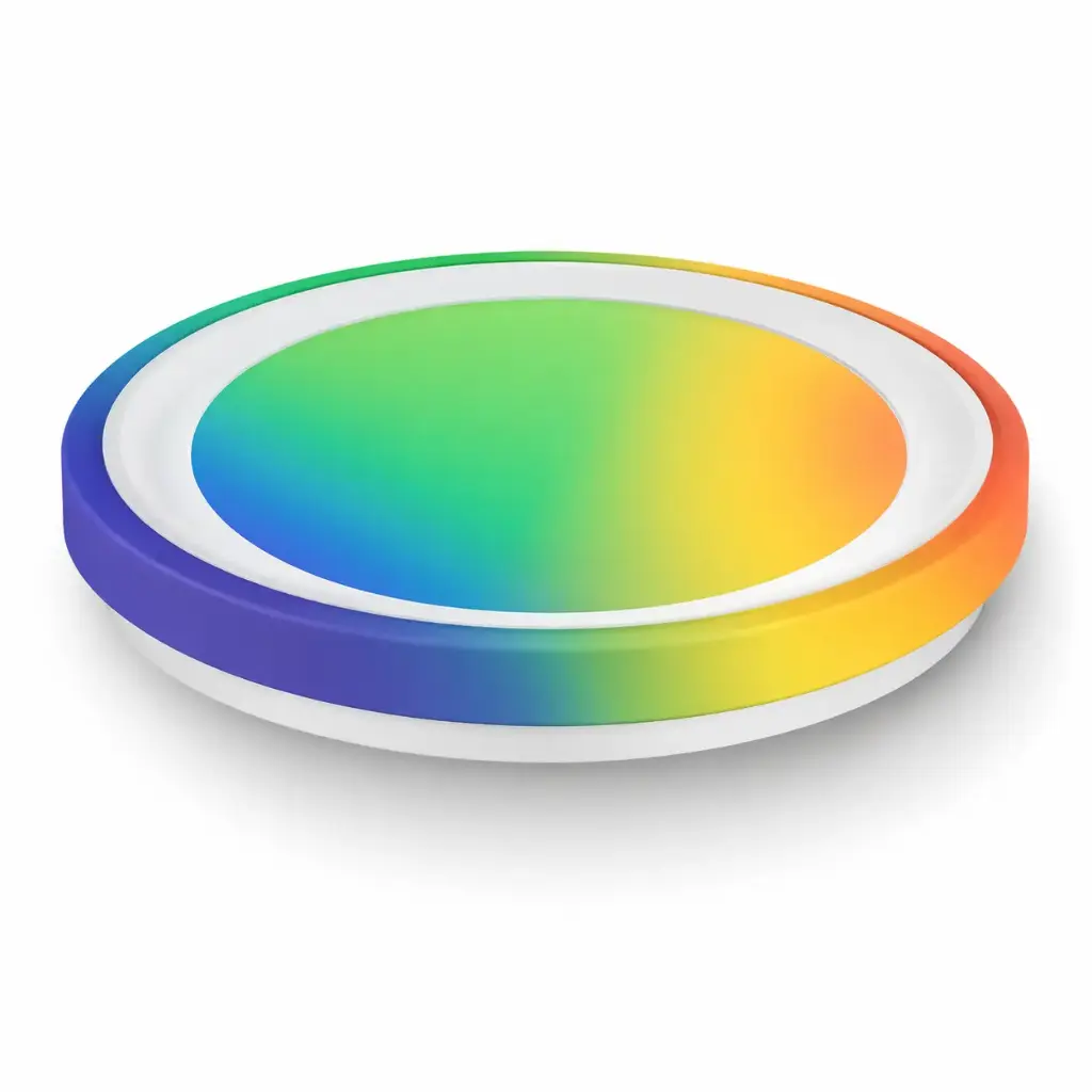 PLAFON DE TECHO RAINBOW STYLE 36 W 51 CM C/CONTROL C/ CORNETA REF. S-632RGB MARCA LUCERNA