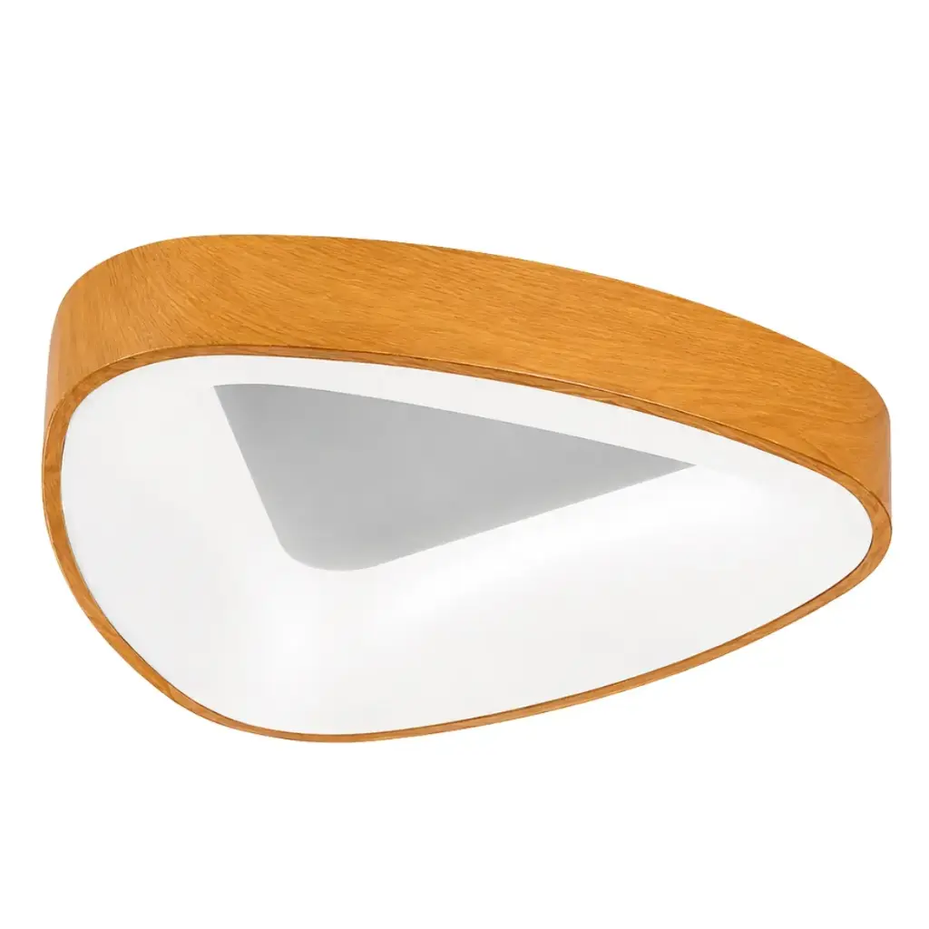 PLAFON DE TECHO ORBIX STYLE 38W 50 CM C/CONTROL BORDE MADERA REF. S-701M MARCA LUCERNA