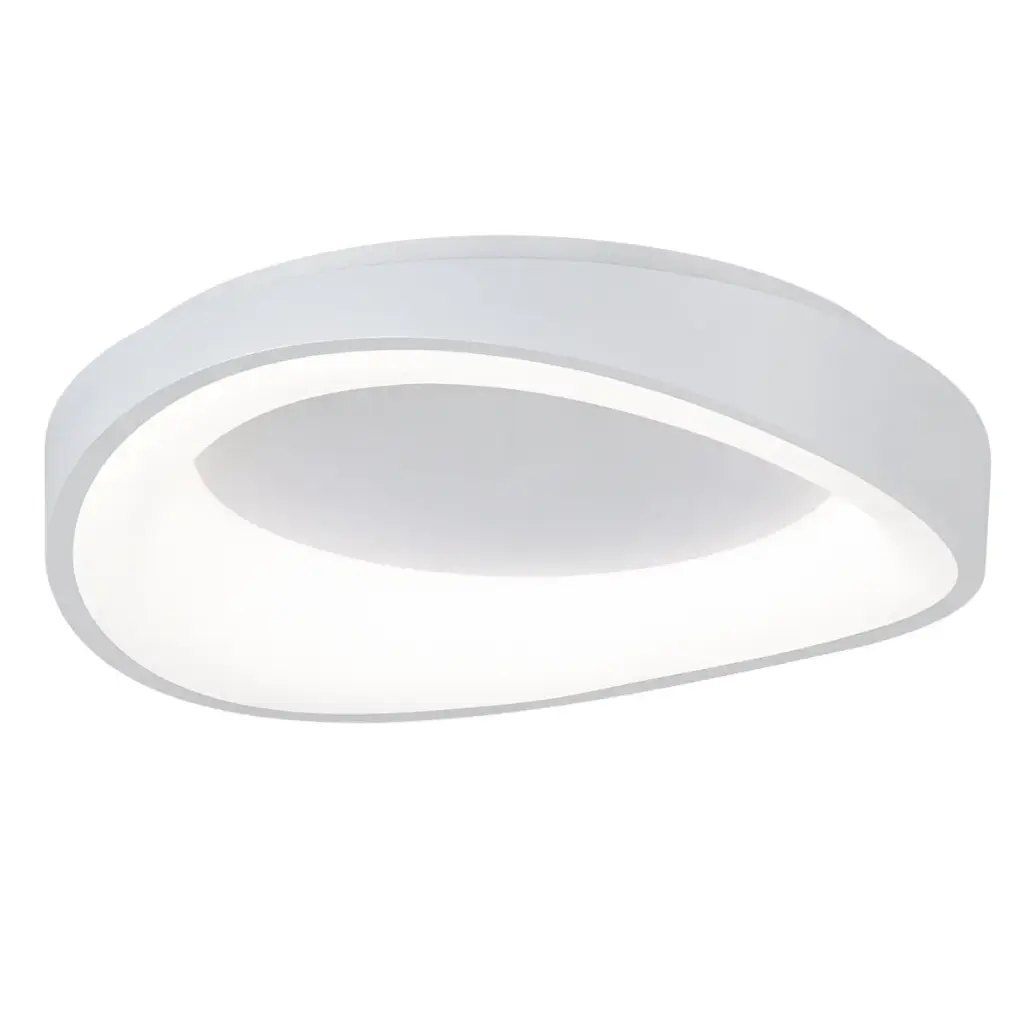 PLAFON DE TECHO ORBIX STYLE 40W 42 CM C/CONTROL COLOR BLANCO REF. S-703B MARCA LUCERNA