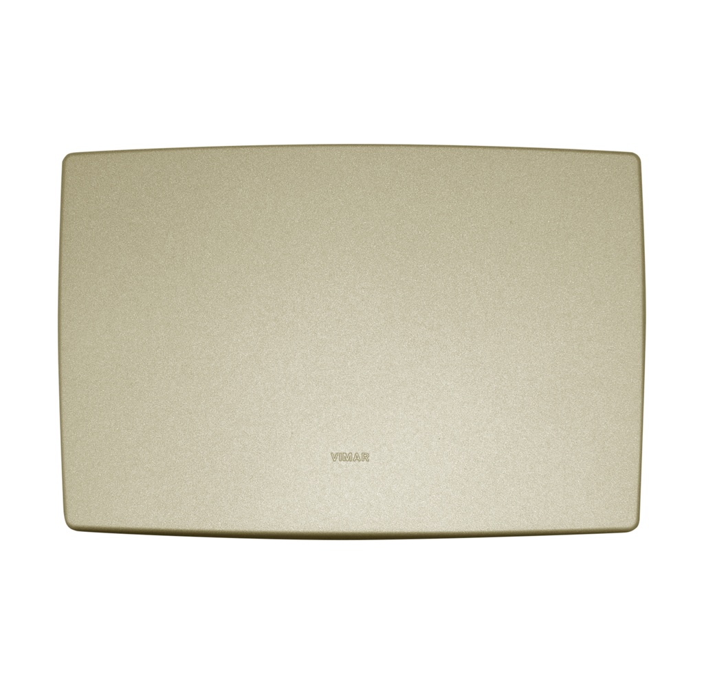 PLACA CIEGA 3 MODULOS TECNOPOLIMERO NEVE COLOR CHAMPAN MATE REF-09650.12 MARCA VIMAR