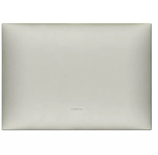 PLACA CIEGA 3 MODULOS TECNOPOLIMERO NEVE UP COLOR NIQUEL MATE REF. 09670.22 MARCA VIMAR