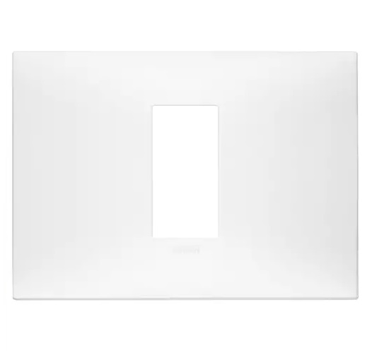 PLACA 1 MODULO CENTRAL TECNOPOLIMERO SERIE NEVE UP COLOR BLANCO MATE REF. 09671.11 MARCA VIMAR