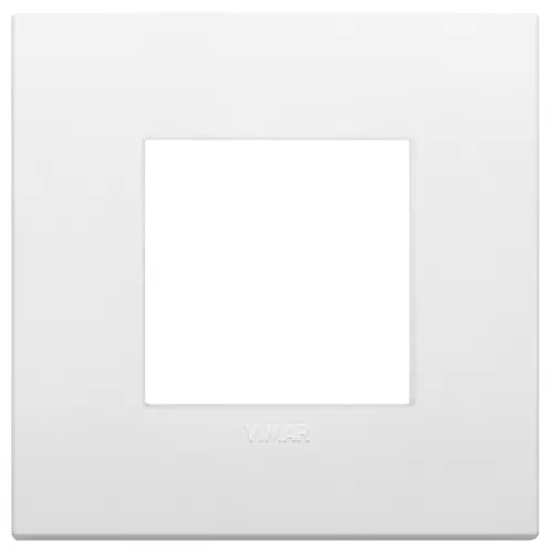 PLACA 2 MODULOS CENTRALES TECNOPOLIMERO COLOR BLANCO SERIE ARKE REF. 19642.74 MARCA VIMAR