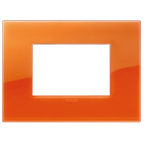 PLACA 3 MODULOS CENTRALES CLASSIC REFLEX ARKE COLOR ORANGE REF.19653.63 MARCA VIMAR