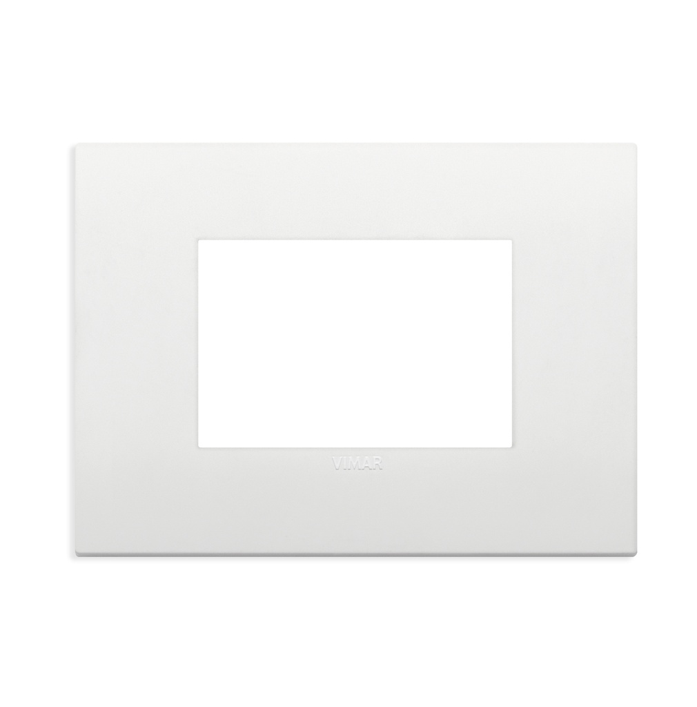 PLACA 3 MODULOS CENTRALES CLASSIC TECNOPOLIMERO ARKE COLOR BLANCO REF-19653.74 MARCA VIMAR