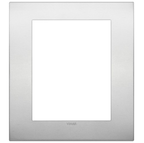PLACA 8 ( 4+4 ) MODULOS CENTRALES CLASSIC ALUMINIO ARKE COLOR ALUMINIO REF.19668.15 MARCA VIMAR