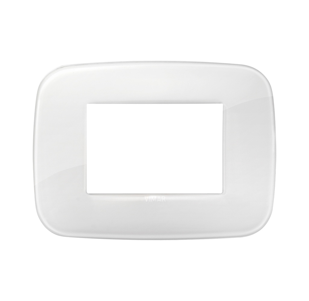 PLACA 3 MODULOS CENTRALES CLASSIC REFLEX ARKE COLOR HIELO REF-19683.66 MARCA VIMAR