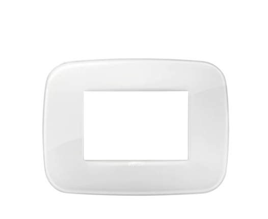 PLACA 3 MODULOS CENTRALES CLASSIC REFLEX ARKE COLOR HIELO REF-19683.B66 MARCA VIMAR