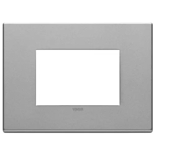 PLACA 3 MODULOS CENTRALES METAL NEXT SERIE EIKON EXE REF. 22653.02 MARCA VIMAR