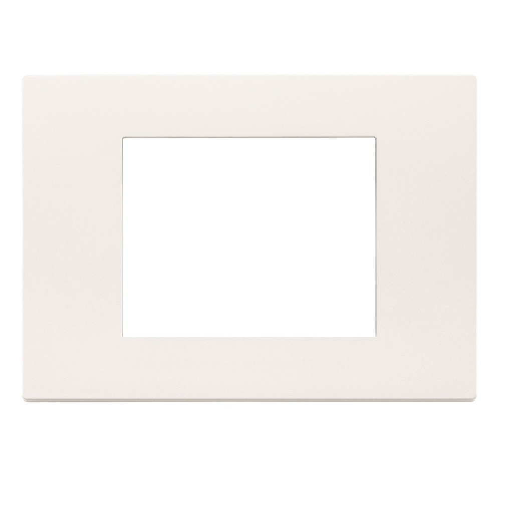 PLACA 3 MODULOS CENTRALES TECNOPOLIMERO COLOR BLANCO SERIE LINEA REF. 30653.00 MARCA VIMAR
