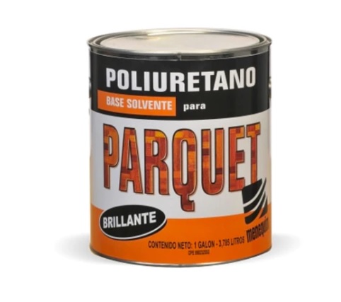 POLIURETANO BRILLANTE 1/4 GL BASE SOLVENTE PARA PARQUET / MADERA REF. R-0017-40 MARCA MENEQUIM