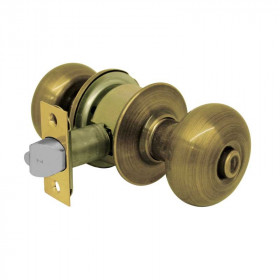 CERRADURA DE POMO DE LUJO C/LLAVE COLOR BRONCE MATE REF. TC2182 MARCA TOOLCRAFT