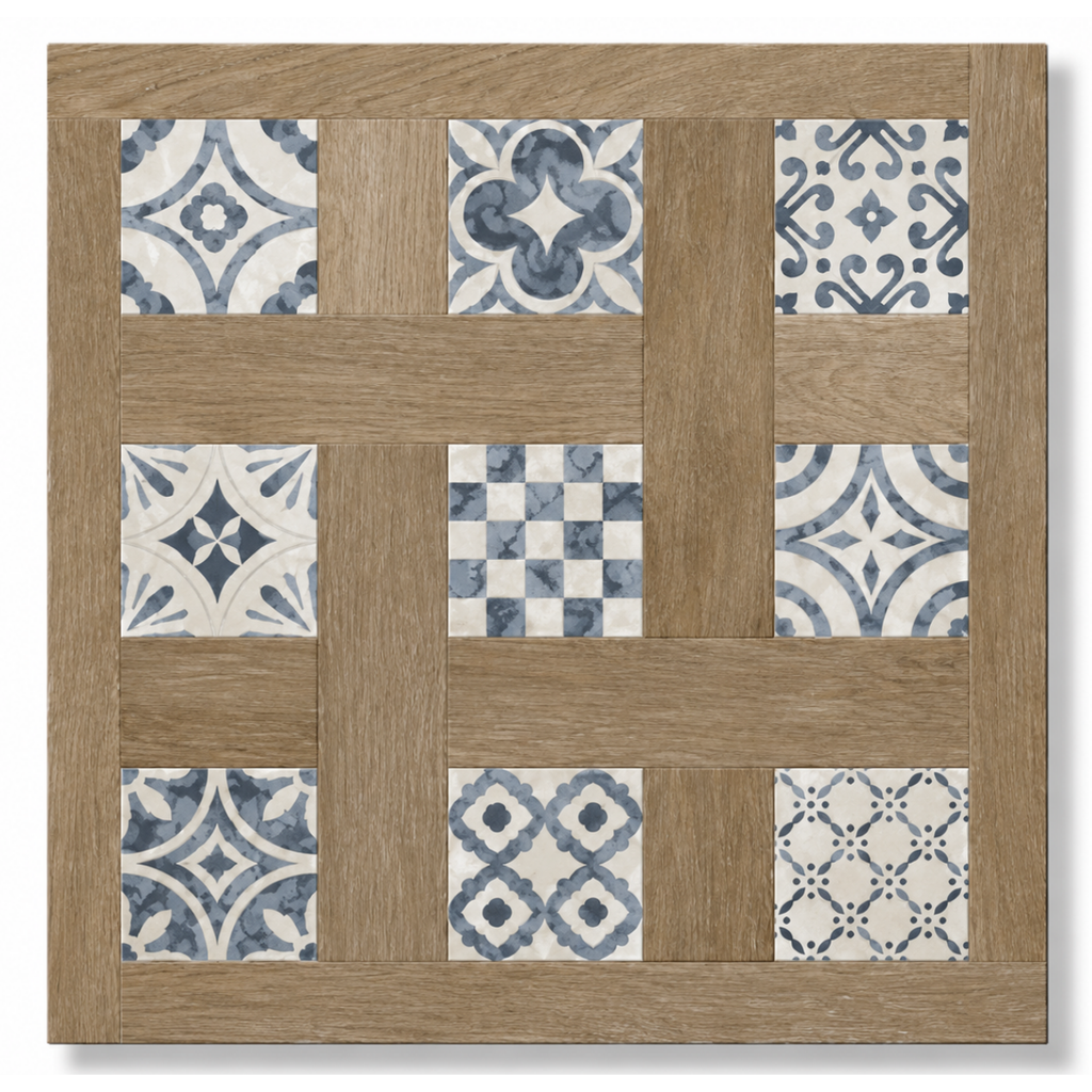 PORCELANATO ESPAÑOL DE 1ERA 60 X 60 CM ( CAJA 1,44 MTS2) ATELIER HYDRAULIC MARCA ARGENTA ( PRECIO POR CAJA )