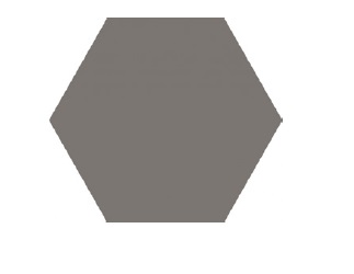 PORCELANATO HEXAGONAL ESPAÑOL DE 1ERA 14 X 16 CM (CAJA 0,495  MTS2) GALLERY GREY MARCA ARGENTA ( PRECIO POR CAJA )