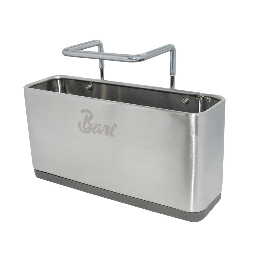 PORTA ESPONJA DE ACERO INOXIDABLE 141 MM X 163 MM X106 MM REF. ACC.01.01 MARCA BARI