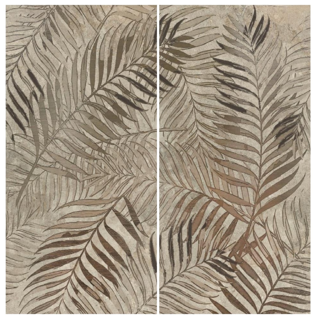 PORCELANATO ITALIANO DE 1ERA BRONZE FERN MATE 60 X 120 CM (CAJA 1,44  MTS2) WALLPAPERS COLORKER ( PRECIO POR CAJA )