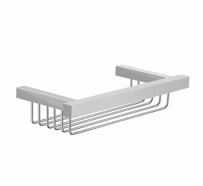 PORTA JABON / JABONERA REJILLA P/ DUCHA LINEA SQUARE CROMADO REF. KU-909 MARCA KUBO