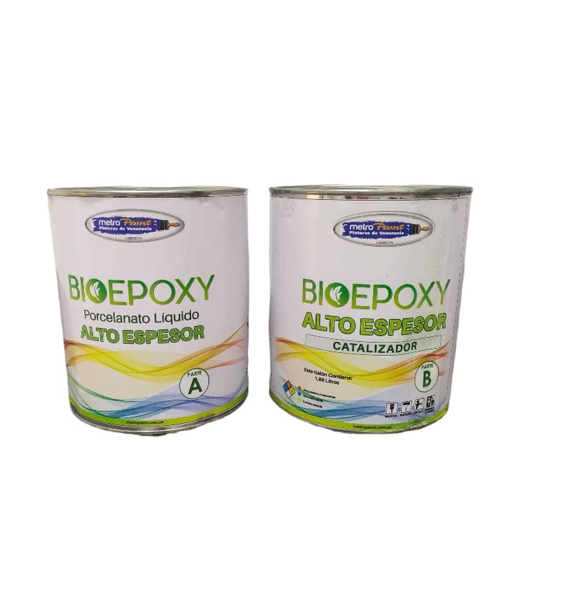 PORCELANATO LIQUIDO BIOEPOXI (A) 1 GL + CATALIZADOR (B) 1/2 GL TRANSPARENTE REF.465 METRO PAINT