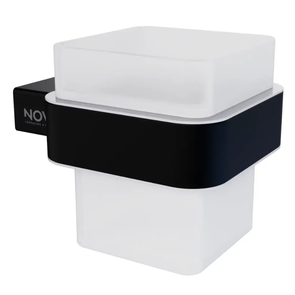 PORTA VASO ACERO INOXIDABLE SERIE LINE ACC NOIR / NEGRO REF. NVACC1148 MARCA NOVA