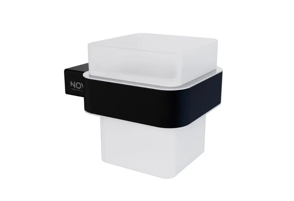 PORTA VASO ACERO INOXIDABLE SERIE LINE ACC NOIR / NEGRO REF. NVACC1148 MARCA NOVA