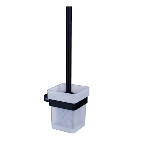 PORTA CEPILLO SANITARIO PARA WC 36 CM SERIE LINE ACC NOIR / NEGRO REF. NVACC1178 MARCA NOVA