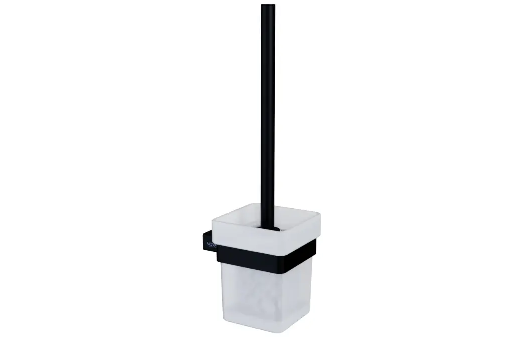 PORTA CEPILLO SANITARIO PARA WC 36 CM SERIE LINE ACC NOIR / NEGRO REF. NVACC1178 MARCA NOVA