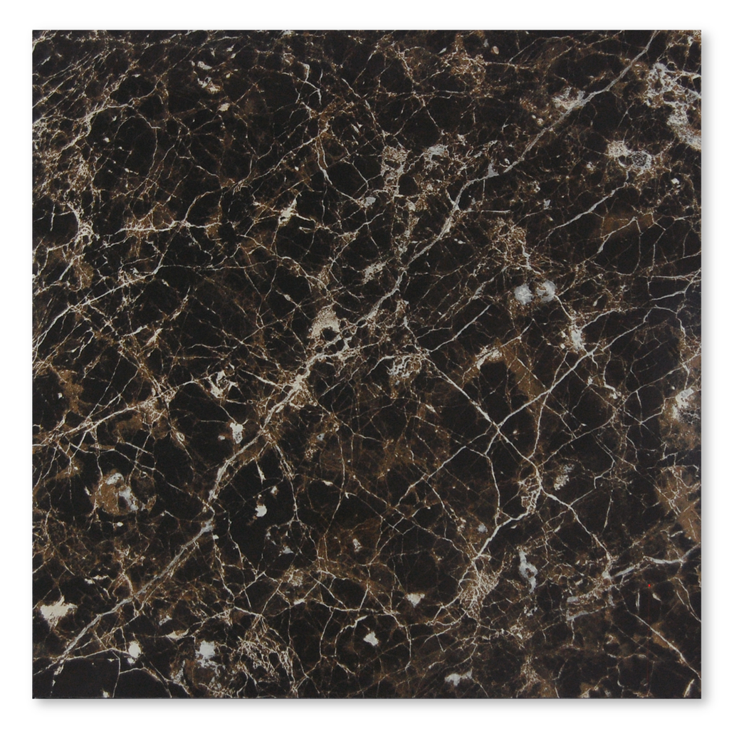 PORCELANATO DE 1ERA MARMOLEADO 60 CM X 60 CM ( CAJA 1.44  MTS2 ) MARRON EMPERADOR PEI 3 MARCA OVERLAND ( PRECIO POR CAJA )