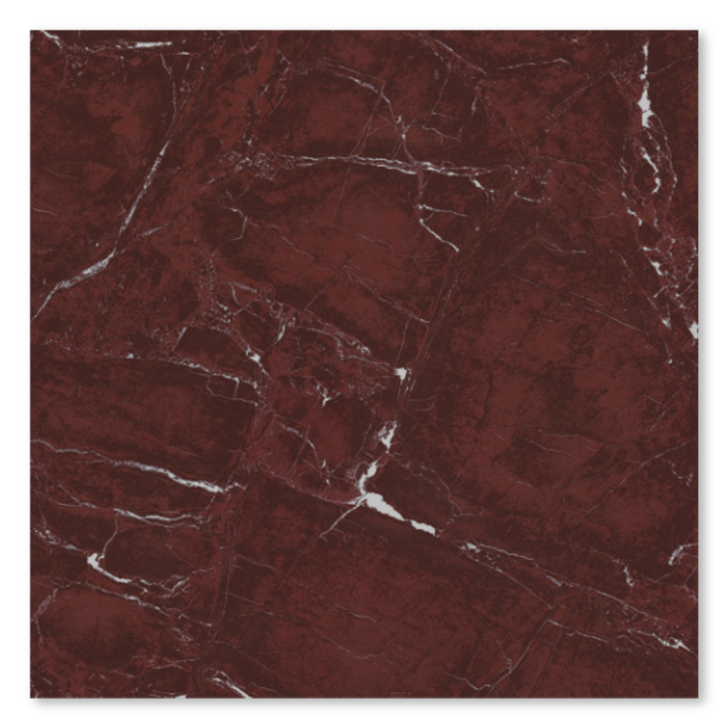 PORCELANATO DE 1ERA MARMOLEADO 60 CM X 60 CM ( CAJA 1.44  MTS2 ) ROSSO VERONA PEI 3 REF. 1001057SI MARCA OVERLAND ( PRECIO POR CAJA )