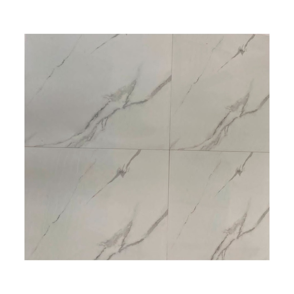 PORCELANATO DE 1ERA INKJET MARMOLEADO 60 CM X 60CM (CAJA 1.44  MTS2) NATURAL WHITE PEI 3 MARCA OVERLAND ( PRECIO POR CAJA )