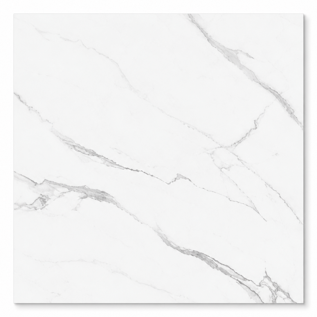 PORCELANATO DE 1ERA INKJET MARMOLEADO 60 CM X 60CM (CAJA 1.44  MTS2) CARRARA LIGHT PEI 4 MARCA OVERLAND ( PRECIO POR CAJA )
