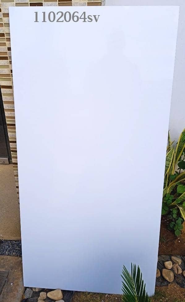 PORCELANATO DE 1ERA MEGAFORMATO 60 CM X 120 CM ( CAJ 1.44 MT2 ) BLANCO BRILLANTE MARCA OVERLAND