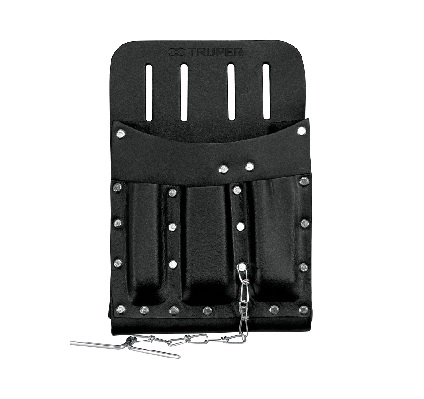 PORTA HERRAMIENTA DE CUERO 11 COMPARTIMENTOS MOD. POR-HE11 REF. 11514 MARCA TRUPER