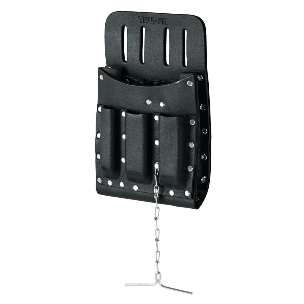 PORTA HERRAMIENTA DE CUERO 11 COMPARTIMENTOS MOD. POR-HE11 REF. 11514 MARCA TRUPER