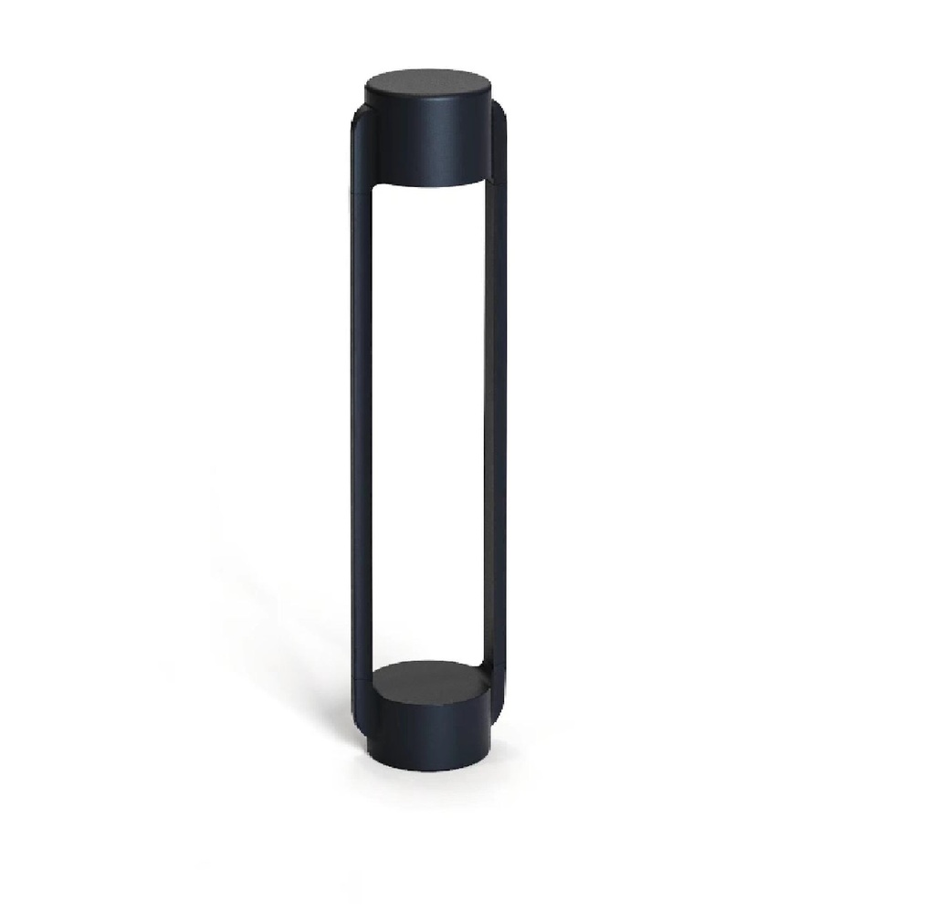 POSTE DE LUZ/ LAMPARA BOLLAR DE JARDIN CCT3000K 12W 100-240V C/NEGRO MATE REF: LUM-506 MARCA LUMIND