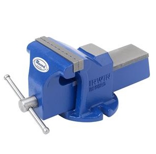 PRENSA DE BANCO PARA TRABAJO PESADO 4" ( 100 MM ) CON BASE FIJA REF. 10507771 COD. 303205 MARCA IRWIN RECORD